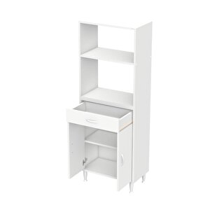 Vio Mutfak Dolabı 2 Kapak, 1 Raf, 1 Çekmece Alt, 2 Boş Göz Üst Modül (55 Cm Genişlik)