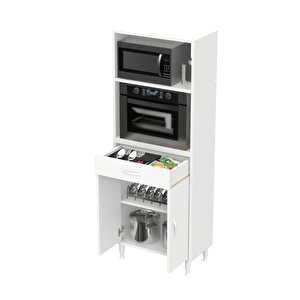 Vio Mutfak Dolabı 2 Kapak, 1 Raf, 1 Çekmece Alt, 2 Boş Göz Üst Modül (60 Cm Genişlik)