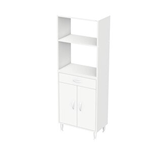 Vio Mutfak Dolabı 2 Kapak, 1 Raf, 1 Çekmece Alt, 2 Boş Göz Üst Modül (60 Cm Genişlik)
