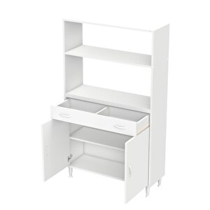 Vio Mutfak Dolabı 2 Kapak, 1 Raf, 1 Çekmece Alt, 2 Boş Göz Üst Modül (90 Cm Genişlik)