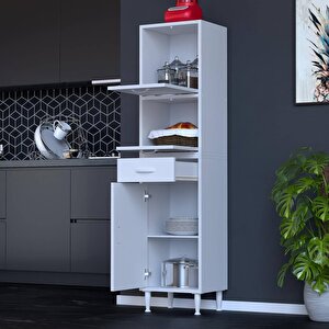 Vio Mutfak Dolabı 1 Kapak, 1 Raf, 1 Çekmece Alt, 2 Kapak Üst Modül (50 Cm Genişlik) 50 cm