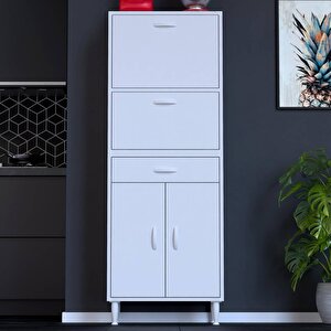 Vio Mutfak Dolabı 2 Kapak, 1 Raf, 1 Çekmece Alt, 2 Kapak Üst Modül (55 Cm Genişlik) 55 cm