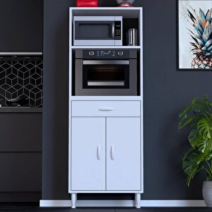 Vio Mutfak Dolabı 2 Kapak, 1 Raf, 1 Çekmece Alt, 2 Boş Göz Üst Modül (65 Cm Genişlik) 65 cm