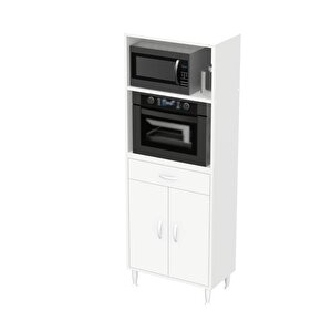 Vio Mutfak Dolabı 2 Kapak, 1 Raf, 1 Çekmece Alt, 2 Boş Göz Üst Modül (65 Cm Genişlik)