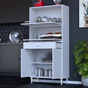 Vio Mutfak Dolabı 2 Kapak, 1 Raf, 1 Çekmece Alt, 2 Kapak Üst Modül (70 Cm Genişlik) 70 cm