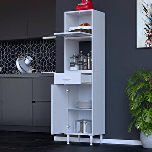 Vio Mutfak Dolabı 1 Kapak, 1 Raf, 1 Çekmece Alt, 1 Kapak, 1 Boş Göz Üst Modül (35 Cm Genişlik) 35 cm