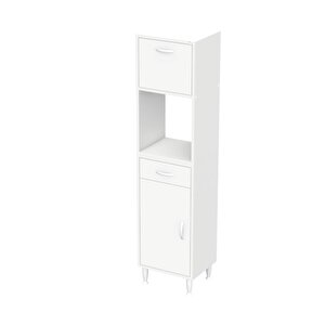 Vio Mutfak Dolabı 1 Kapak, 1 Raf, 1 Çekmece Alt, 1 Kapak, 1 Boş Göz Üst Modül (35 Cm Genişlik)