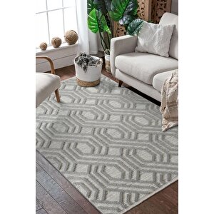 Loop Lp024g Gri Halı Dekoratif Sisal Yumuşak Bukleli Tozsuz Salon Halısı Yatak Odası Iskandinav 200x290 cm