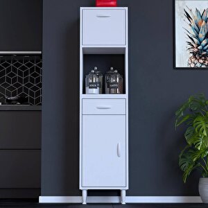 Vio Mutfak Dolabı 1 Kapak, 1 Raf, 1 Çekmece Alt, 1 Kapak, 1 Boş Göz Üst Modül (50 Cm Genişlik) 50 cm