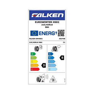 215/65r16 98h Eurowinter Hs02 2025 Üretim Kış Lastiği