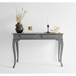 110 Cm Masif Lükens Gri Çalışma Masası