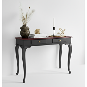 100 Cm Masif Lükens Antrasit Ceviz Çalışma Masası