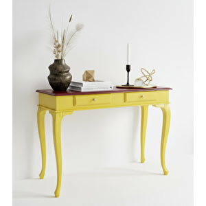 100 Cm Masif Lükens Sarı Ceviz Çalışma Masası