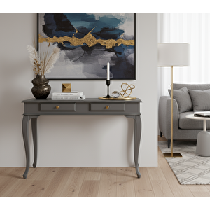 100 Cm Masif Lükens Gri Çalışma Masası