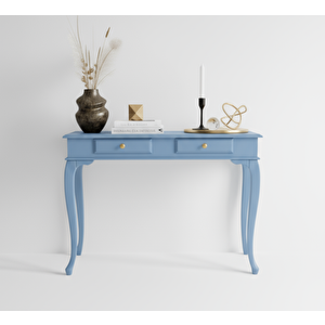 120 Cm Masif Lükens Açık Mavi Çalışma Masası