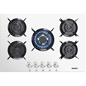 Digital Beyaz Ankastre Set  5 Gözlü