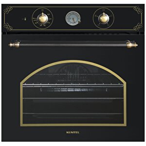 Rustik Siyah Cam Ankastre Set