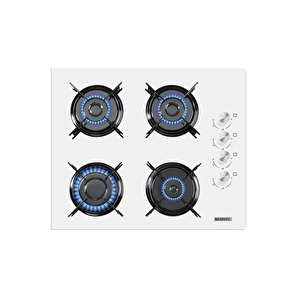 Beyaz Aspiratörlü Turbo Ankastre Set