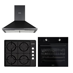 Siyah Basic Ankastre Set