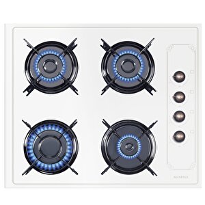 Rustik Beyaz Cam Ankastre Set