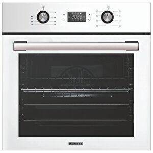 Beyaz Cam Digital / Dokunmatik Ankastre Set - 8 Prog