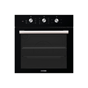 Siyah Aspiratörlü Kristal Ankastre Set