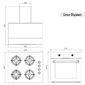 Kumtel Digital Plus 15 Programlı Ankastre Set - Beyaz