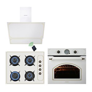 Rustik Bej Cam Ankastre Set