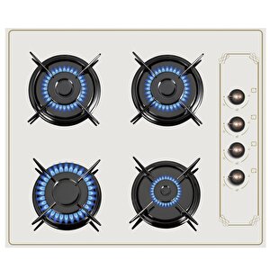 Rustik Bej Cam Ankastre Set