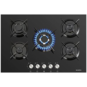 Digital Siyah Ankastre Set  5 Gözlü