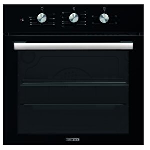 Kristal Siyah Cam Ankastre Set