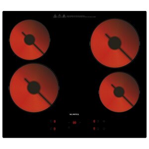 Vi̇tro Di̇ji̇tal Si̇yah Cam Ankastre Set