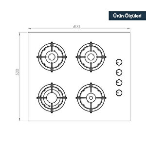 Magic Cam Ankastre Ocak Ko-40tahdf