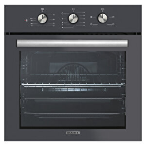 Kristal Antrasit ( Gri ) Cam Ankastre Set