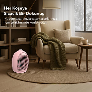 Kumtel Fanlı Isıtıcı 2000 W Lx-6331 Pembe