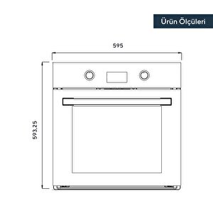2'li Siyah İndüksiyonlu Ankastre Set (fırın-ocak)