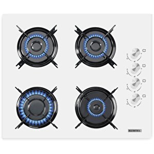 Beyaz 2\'li Ankastre Cam Set (ocak-davlumbaz)