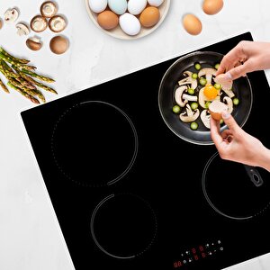 2'li Siyah İndüksiyonlu Ankastre Set (davlumbaz-ocak)