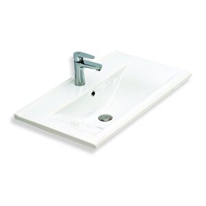Teta Home Pekin 65 Cm Mdf Gövde Membran Kapak Banyo Dolabı Seti