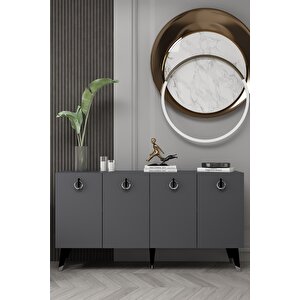 8217-32ct Kb150 Konsol,tv Üni̇tesi̇ ANTRASİT-SİYAH-GÜMÜŞ Antrasit Gümüş