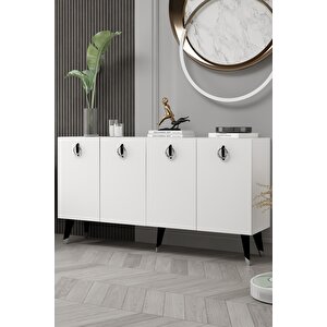 8217-32ct Kb150 Konsol,tv Üni̇tesi̇ BEYAZ-SİYAH-GÜMÜŞ Beyaz-Gümüş