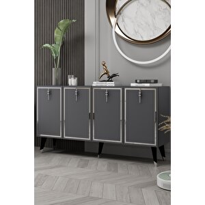 8219-32ct Kb150 Konsol,tv Üni̇tesi̇ ANTRASİT-GÜMÜŞ Antrasit Gümüş