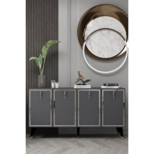 8219-32ct Kb150 Konsol,tv Üni̇tesi̇ ANTRASİT-GÜMÜŞ Antrasit Gümüş