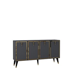 8219-32ct Kb150 Konsol,tv Üni̇tesi̇ ANTRASİT-ALTIN