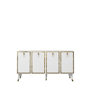 8219-32ct Kb150 Konsol,tv Üni̇tesi̇ BEYAZ-ALTIN Beyaz-Altın