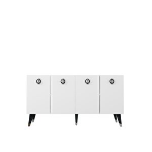 8216-32ct Kb150 Konsol,tv Üni̇tesi̇ BEYAZ-GÜMÜŞ-SİYAH Beyaz-Gümüş