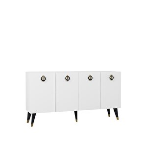 8216-32ct Kb150 Konsol,tv Üni̇tesi̇ BEYAZ-ALTIN-SİYAH