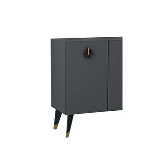 8216-32ct Kb150 Konsol,tv Üni̇tesi̇ ANTRASİT-ALTIN-SİYAH