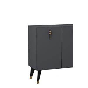 8218-32ct Kb150 Konsol,tv Üni̇tesi̇ ANTRASİT-ALTIN