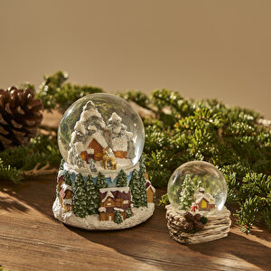 Snow Ball Yılbaşı Kar Küresi (11x11x15 cm)